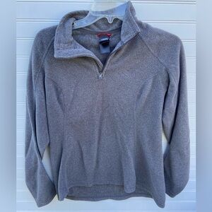 The North Face Grey Fleece Pull Over Quarter Zip